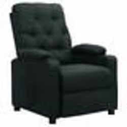 vidaXL Fauteuil inclinable Vert foncé Tissu - TU