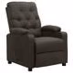 vidaXL Fauteuil inclinable Taupe Tissu