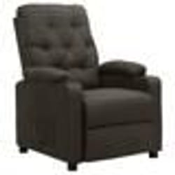 vidaXL Fauteuil inclinable Taupe Tissu