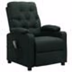vidaXL Fauteuil de massage Vert foncé Tissu - TU