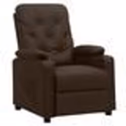 vidaXL Fauteuil inclinable Marron Similicuir - TU