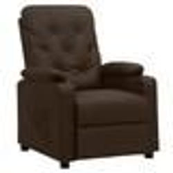 vidaXL Fauteuil inclinable Marron Similicuir - TU