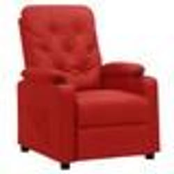 vidaXL Fauteuil inclinable Rouge bordeaux Similicuir - TU