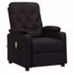 vidaXL Fauteuil de massage Noir Similicuir - TU