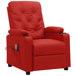 Vidaxl - Fauteuil de massage Rouge bordeaux Similicuir