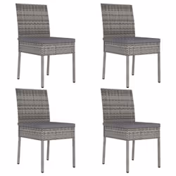 VidaXL 317169, Terrace, Siège rembourré, Polyuréthane, Acier, Gris, Polyester, 110 kg