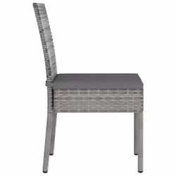 VidaXL 317169 chaise d'extérieur Terrace Siège rembourré Polyuréthane, Acier Gris