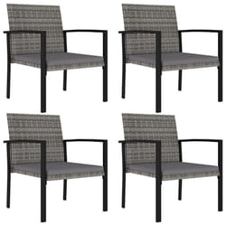 VidaXL 317173 chaise d'extérieur Terrace Siège rembourré Polyuréthane, Acier Gris