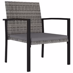 VidaXL 317173 chaise d'extérieur Terrace Siège rembourré Polyuréthane, Acier Gris
