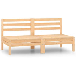 Vidaxl - Canapé à 2 places de jardin Bois de pin solide