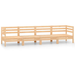 Salon De Jardin 4 Pcs Bois De Pin Massif Vidaxl
