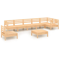 Salon De Jardin 8 Pcs Bois De Pin Massif Vidaxl