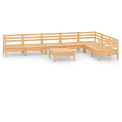 Salon De Jardin 8 Pcs Bois De Pin Massif Vidaxl