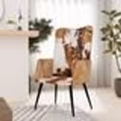 vidaXL Salon de jardin 7 pcs Bois de pin massif Blanc - TU