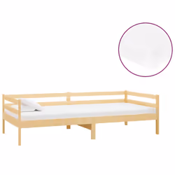 VidaXL 3083554, lit sofa, mousse, Bois de pin, 2040 mm, 980 mm, 570 mm