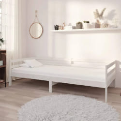 vidaXL Lit de repos avec matelas bois pin 90x200
