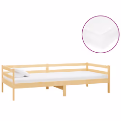 VidaXL 3083569, lit sofa, mousse, Bois de pin, 2040 mm, 980 mm, 570 mm