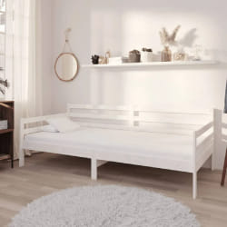 vidaXL - Lit de repos avec matelas 90x200 cm Blanc