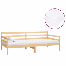 VidaXL 3083594, lit sofa, mousse, Bois de pin, 2040 mm, 980 mm, 700 mm