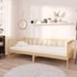 vidaXL Lit de repos avec matelas 90x200 cm Bois de pin massif - 90 x 200 cm