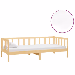 VidaXL 3083624, lit sofa, mousse, Bois de pin, 2030 mm, 980 mm, 660 mm