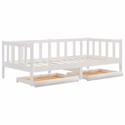 VidaXL 3083685, lit sofa, Blanc, Bois de pin, 2030 mm, 980 mm, 660 mm