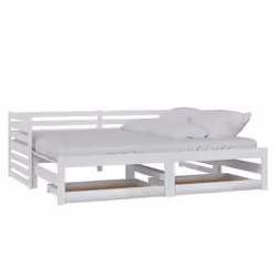 VidaXL 3083710, lit sofa, Blanc, Bois de pin, 2035 mm, 980 mm, 685 mm
