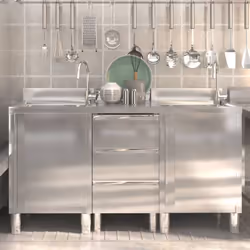 Si vous souhaitez conserver vos fournitures de cuisine, l'armoire de cuisine commerciale est un choix parfait pour vous. Elle ...