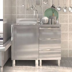Vidaxl - Armoires de cuisine commerciale 2 pcs Acier inoxydable