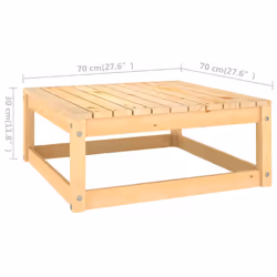 VidaXL 3083723 banc de jardin Bois, Tissu, Polyester - Vue supplémentaire 7