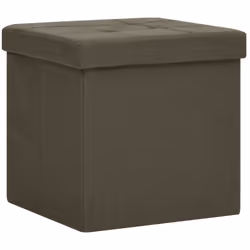 Ce tabouret de rangement pliable polyvalent et doux présente un design douillet qui convient à tout décor intérieur. Il peut  ...
