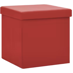 Ce tabouret de rangement pliable polyvalent et doux présente un design douillet qui conviendra à tout décor intérieur. Il peu ...