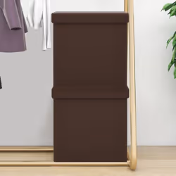 Ces tabourets de rangement pliables polyvalents et doux présentent un design douillet qui conviendront à tout décor intérieur ...