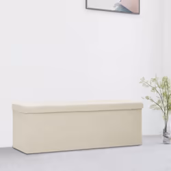 Ce banc de rangement polyvalent et doux a un design confortable qui conviendra à toute décoration intérieure. Il peut égaleme ...