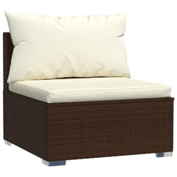 VidaXL 317504 banc de jardin Rotin, Plastique