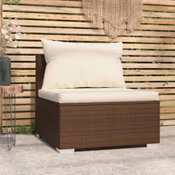VidaXL 317504 banc de jardin Rotin, Plastique