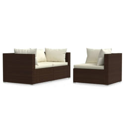 VidaXL 317505 banc de jardin Rotin, Plastique