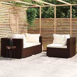 VidaXL 317505 banc de jardin Rotin, Plastique