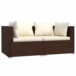 VidaXL 317505 banc de jardin Rotin, Plastique