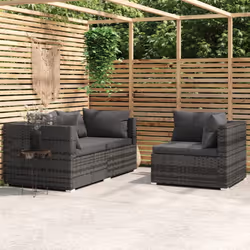 VidaXL 317516 banc de jardin Rotin, Plastique
