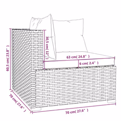 VidaXL 317516 banc de jardin Rotin, Plastique - Vue supplémentaire 8