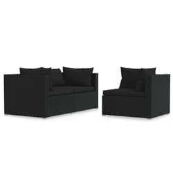 VidaXL 317527 banc de jardin Rotin, Plastique