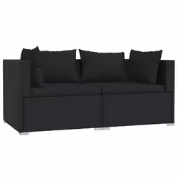 VidaXL 317527 banc de jardin Rotin, Plastique