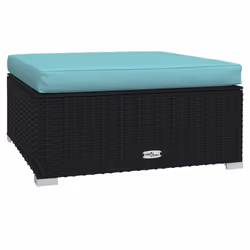 VidaXL 317536, Noir, Rotin, Plastique, Adultes et enfants, 6 cm, 70 cm, 70 cm