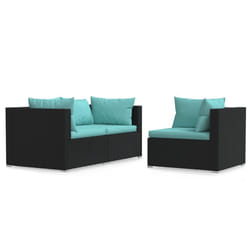 VidaXL 317538 banc de jardin Rotin, Plastique