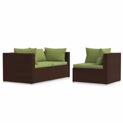 VidaXL 317560, Marron, Rotin, Plastique, Adultes et enfants, 6 cm, 63 cm, 63 cm