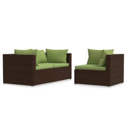 VidaXL 317560 banc de jardin Rotin, Plastique