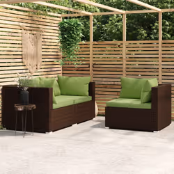 VidaXL 317560 banc de jardin Rotin, Plastique