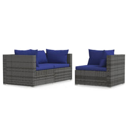 VidaXL 317571 banc de jardin Rotin, Plastique