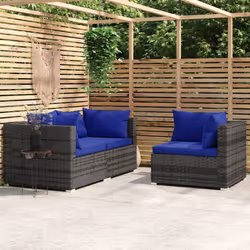 VidaXL 317571 banc de jardin Rotin, Plastique